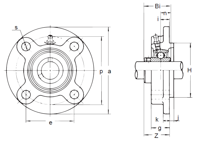 Подшипниковые узлы типа UCFC подшипниковый узел UCFC 209 D1 NSK