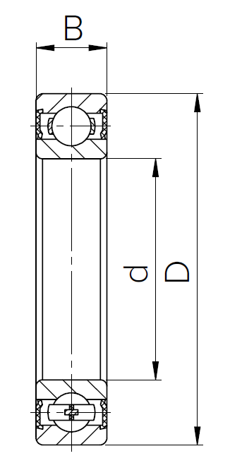 Подшипник 180605 (62305-2RS) Craft 25×62×24 мм, фото 2