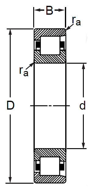 Подшипник роликовый цилиндрический 12204 К2 20×47×14 мм, фото 2