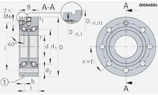 Подшипник ZKLF 3590 2RS-PE INA 35×90×34 мм, фото 2
