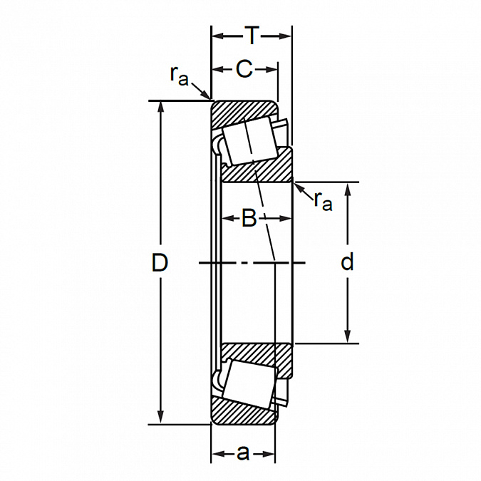 Подшипник 7611 AК- 6 "Волжский стандарт", фото 2
